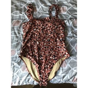 cheetah print one piece swimsuit